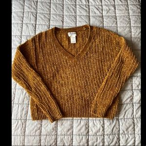 Size small yellow cropped sweater